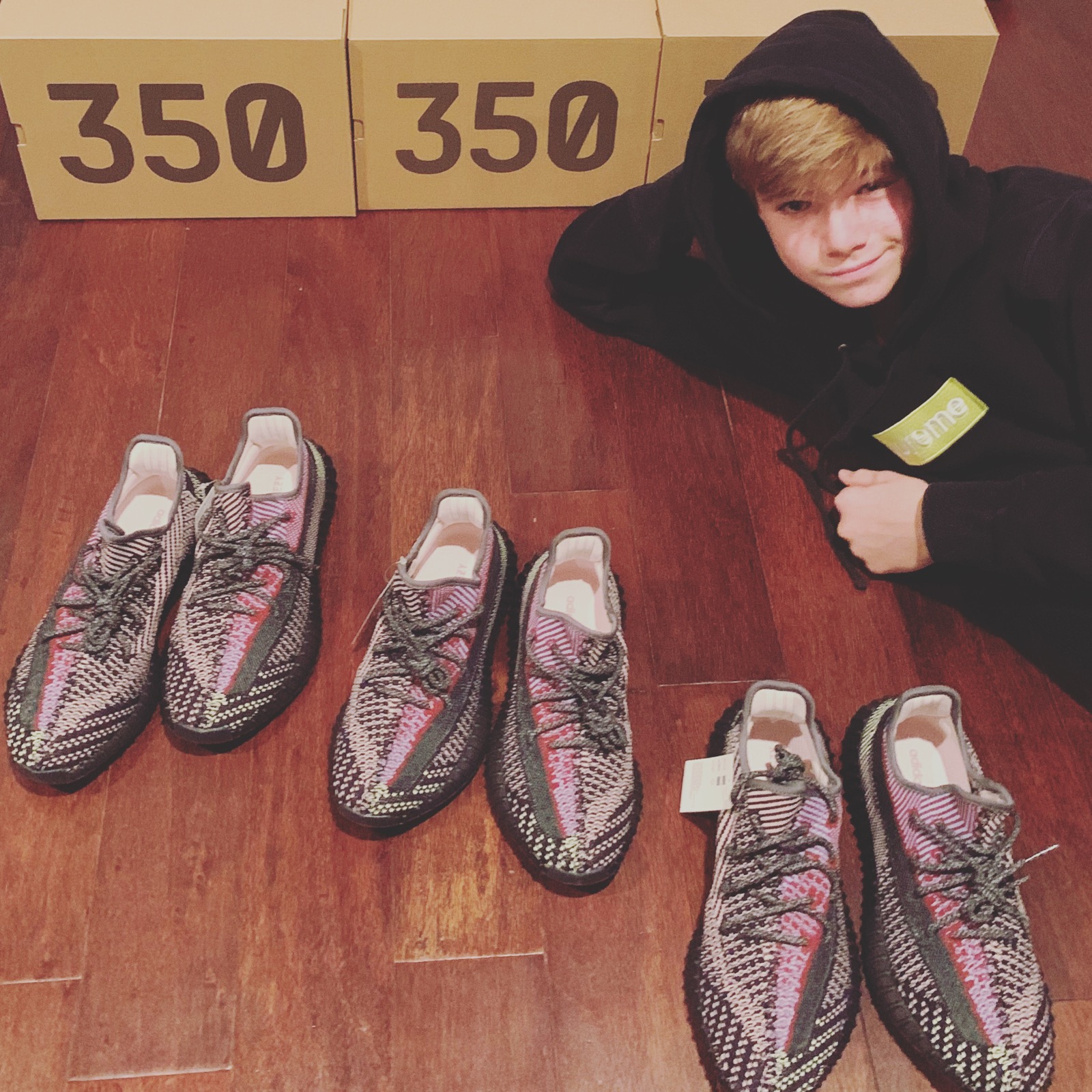 Archive photo of sneaker inventory from 2019